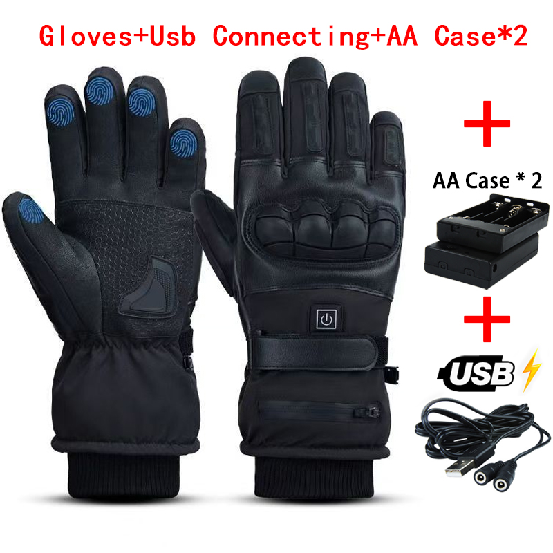 Ski Glove Waterproof - Heated Gloves Hand Warmer Electric Thermal