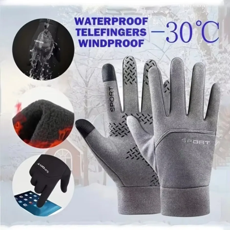 Waterproof Ski Gloves for Men  - đánh giá và giá Winter Glove Insulated