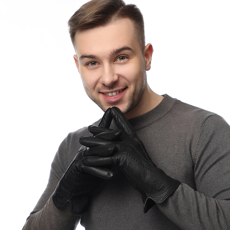 Men's faux deer leather wool-l - đánh giá và giá Wool Glove Lined