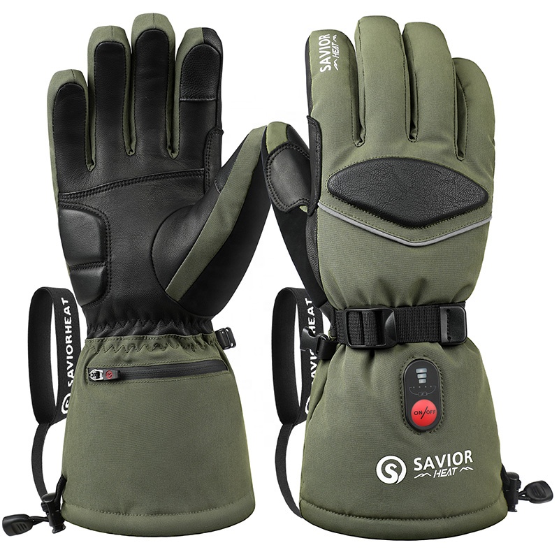 Green 7.4V 3000mAh Outdoor War - đánh giá và giá Ski Glove Waterproof