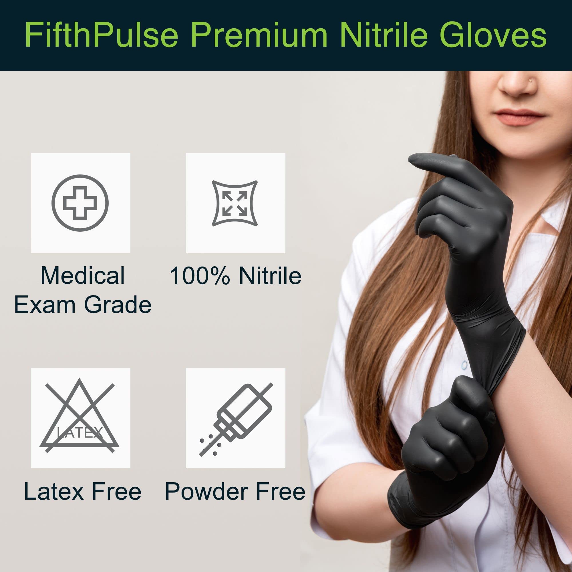 100-800Pcs Black Nitrile Dispo - đánh giá và giá Exam Glove Nitrile