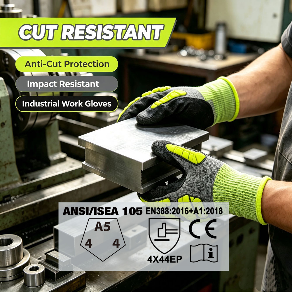 ANSI A5 Touch Screen Cut Resis - đánh giá và giá Work Glove Impact