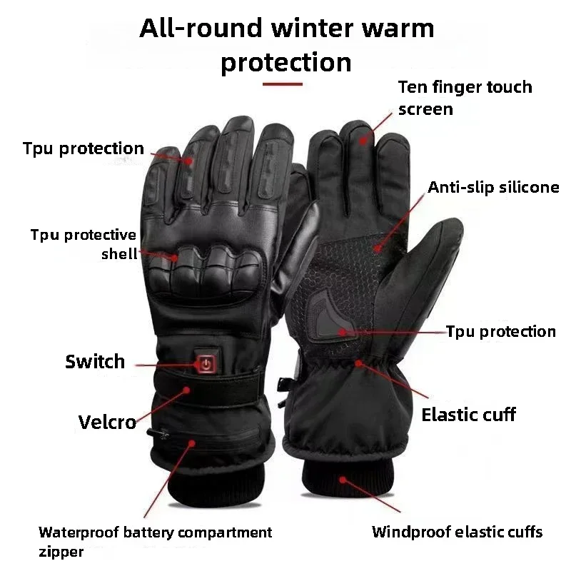 Heated Gloves Hand Warmer Elec - đánh giá và giá Ski Glove Waterproof